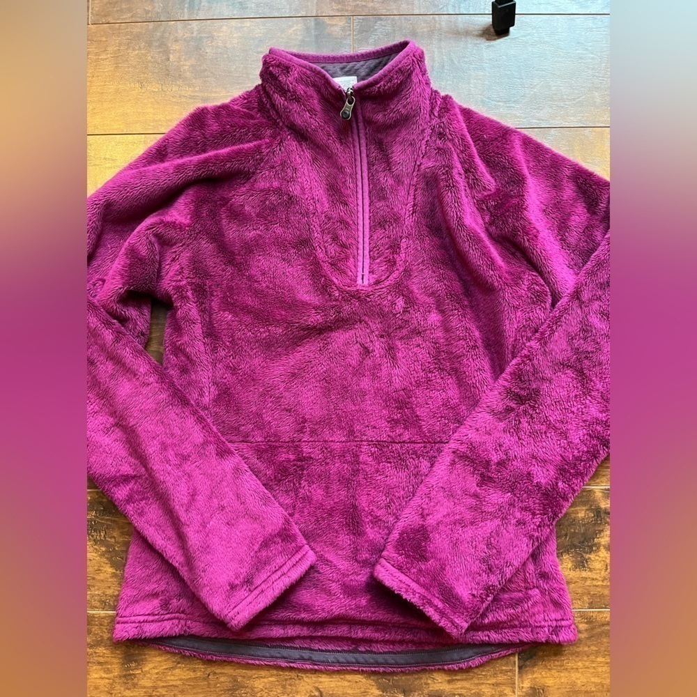 The North Face Pink Pull Over Casual Fleece Size M